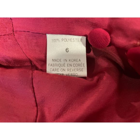 TARAHI NWOT Deep Red Long Sleeve Fitted Pencil Dress, Size 6 - Picture 10 of 16